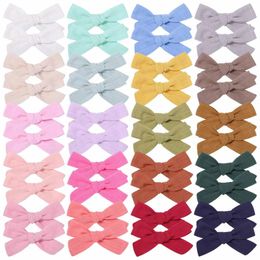 Bow Hair Clips Baby Kids Candy Colour Barrettes Toddler Cute Simple Girls Hairpins Clippers headwear Accessories for Children