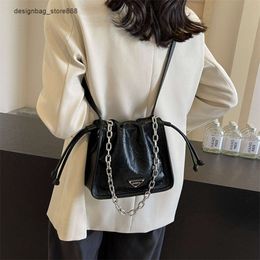 Wholesale Retail Brand Fashion Handbags High End Pleated Bag Chain Underarm One Shoulder Crossbody Bucket