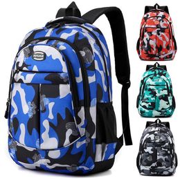 casual large capacity backpack teen students camo climbing school bag fashion travel knapsack oxford unisex packs