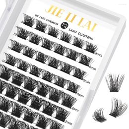 False Eyelashes Cluster Lashes 72PCS Individual Clusters Eyelash Extensions DIY Wispy Fluffy Lash Extension Kit Reusable