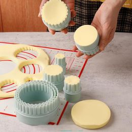 Baking Moulds 8pcs/Set Round Lace Cookie Cutter Set DIY Fondant Dough Kitchen Non-stick Dumplings Pastry Tools Accessories