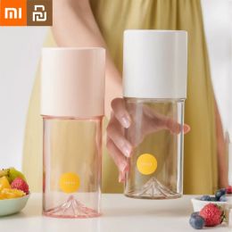 Irrigators Xiaomi Youpin Juice Blender Electric 4 Blades Automatic Small Juicer Cup 30s Juicing Intelligent Portable Home Appliance Blender