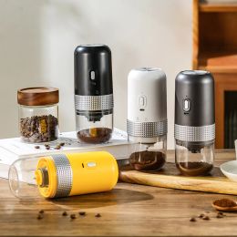 Grinders 2024 New Portable Electric Coffee Grinder Home USB Small Automatic Coffee Bean Grinder Coffee Bean Grinder Kitchen Tools