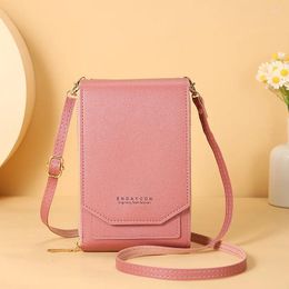 Shoulder Bags Women's Wallet PU Leather Long Mobile Phone Bag Fashion Korean Multifunctional Student Inclined Straddle Ticket Holder