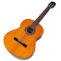 Guitar Orange Classic Guitar 39 Inch High Gloss 6 String Classical Guitar Full Size Design With Free Gig Gag
