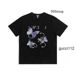 Embroidery lowewe lowe Tees Loewees loeewe Oversized Men's T-Shirts 8YZ3 T-shirts Sleeves Summer Short Designers Man with HYOW