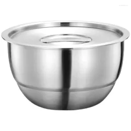 Bowls Stainless Steel Rice Bowl With Lid Soup Steamed Anti-Scalding Child Small Korean Cuisine Tools Durable