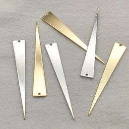 Arrival 51x8mm 100pcs Brass Pendants Triangle Charm For Handmade NecklaceEarring DIY PartsJewelry Findings Components 240309