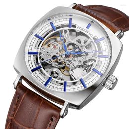 Wristwatches FORSINING Automatic Mechanical Men Wristwatch Military Sport Male Clock Top Skeleton Waterproof Original Watch