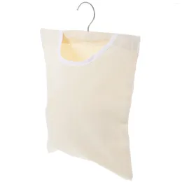 Laundry Bags 1 Pc Hanging Clothes Pin Storage Bag Practical Clip Pouch Holder With Hook For Home Use (Khaki)