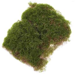 Decorative Flowers Simulated Moss Block Fake Grass Artificial Mat Mini Garden Accessory Micro Landscape Prop Plastic Turf Scene