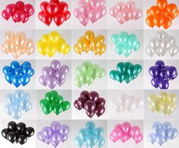 100Pcs Lot Birthday Balloons 10inch 15g Latex Helium Balloon Thickening Pearl Party Balloon Party Ball Kid Child Toy Wedding Ball7122326