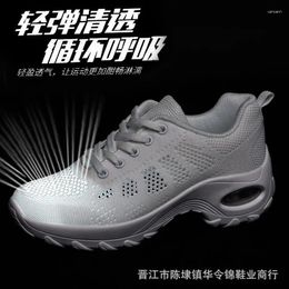 Casual Shoes 2024 Spring And Autumn Season Mesh Lace Up Breathable Soft Sole Comfortable Exercise Running Leisure Sports