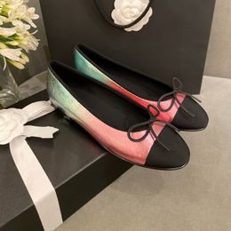 Fashion Round Toe Flat Casual Shoes Women Flats Ballet Female Bow Ballerinas ladies dress shoes 20 Colours available large size 35-42 with box