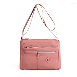 Shoulder Bags Fashion High Quality Women Sling Crossbody Bag Multi Pockets Anti-water Nylon Sing For