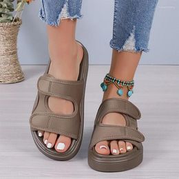 Slippers 2024 Summer Women Flast Platform Shoes Beach Sandals Fashion Flip Flops Dress Casual Walking Femme Zapatos Slides