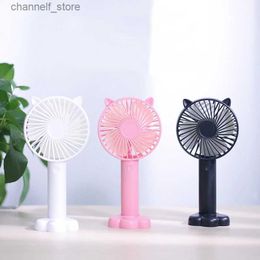 Electric Fans Mini handheld fan portable USB charging neck cooling personal fan cute hands-free fan summer cooler outdoor travel fanY240320