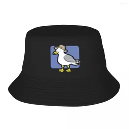 Berets Seagull With Bucket Hats Panama For Kids Bob Cool Fisherman Summer Beach Fishing Unisex Caps