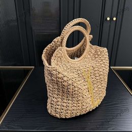 Shoulder Bag Luxury Designer Raffigrass Tote Bag Fashion Summer Travel Beach Bag Shopping Bag Casual Minimalist Tote Cool For Summer 240321