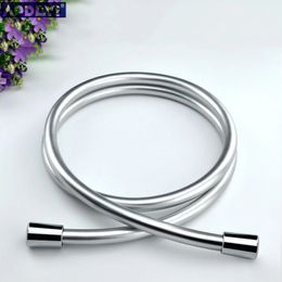 PVC High Pressure Silver Black Smooth Shower Hose For Bathroom Handheld Head Flexible Plumbing Anti Winding GI/2 Universal 240311