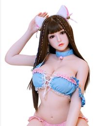 real silicone sexdoll Japanese anime doll plump vulva flat breast love doll realistic sextoys masturbators for menlove doll