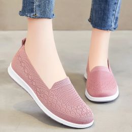 Flats 686 Mesh Sneakers Frauen atmungsaktiv auf flachen Komfort -Ladungsstapfen Mutterschuhe weiche Boden feste leichte Schuhe Zapatos Mujer 76196