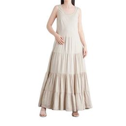 Top Sales Linen Casual Sleeveless Maxi Womens Dress of Fashion Design with Round Neck