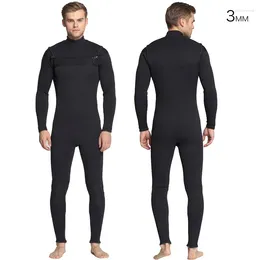 Women's Swimwear One-piece Diving Suit For Men 3mm Neoprene Fashion Wetsuit Horizontal Zipper Long Sleeve Snorkeling Surfing Jumpsuit