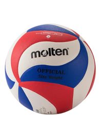 Original Molten 5000 4500 Volleyball Standard Size 5 PU Ball for Students Adult and Teenager Competition Training Outdoor Indoor 240318