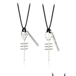 Pendant Necklaces Fashion 21 Twenty One Pilots Rock Band Skeleton Pendants Cord Bff Friends Necklace Punk Men Women Music Hip Hop Dr Dhlko