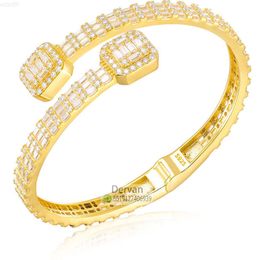 I migliori braccialetti tennis con diamanti Moissanite Vvs da 5,5 mm Bracciale Hip Hop con gioielli Moissanite Baguette in pietra