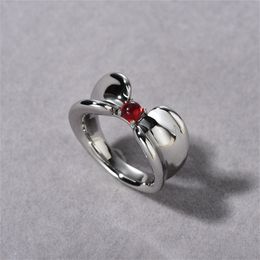 French Niche Light Luxury Design Garnet Ring Womens Fashion 2024 New High-End Texture Charm Jewellery Trend Banquet