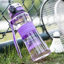 Water Bottles UZSPACE Water Bottle Protein Shaker Sport Hiking Climb Gym Plastic Bottle Portable Leakproof Tritan Drinkware Bpa Free 350/550ML yq240320