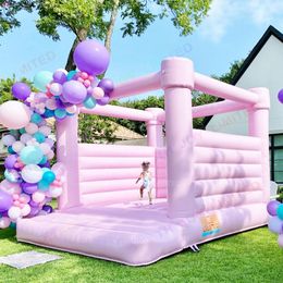 4.5x4.5m (15x15ft) With blower Free Air Ship Outdoor Activities pink inflatable wedding bouncer bounce house for party event