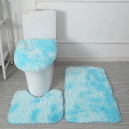Bath Mats Stable Bathroom Rug Pads Luxurious 3-piece Set With Super Soft Microfiber Material Non-slip Rubber For Ultimate