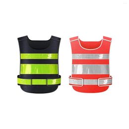 Motorcycle Apparel Reflective Vest Lightweight Construction Gear High Visibility Mesh For Work Hiking Biking Walking Adts Drop Deliv Dhkac