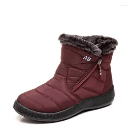 Walking Shoes VIP Winter Women's Snow Boots Waterproof Casual Lightweight Ankle Boot Fleece Warm Flat Outdoor