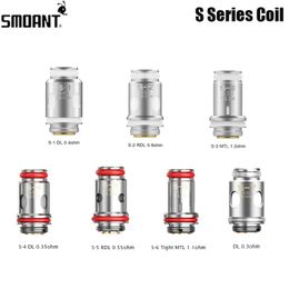 Smoant S Series Coil S1/S2/S3/S4 0.35ohm S5 0.55ohm S6 1.1ohm S7 0.3ohm For E Cig Chroan T50 /Knight 40 /Santi /Charon Baby Plus Vape Kit Authentic 3pcs/Pack