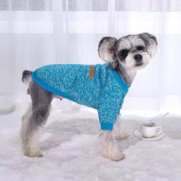 Dog Apparel 1PCS Pet Puppy Sweater For Small Medium Dogs Cats Clothes Classic Winter Warm Vest Soft Yorkie Coat Teddy Jacket