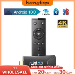 Stick HONGTOP Mini TV Stick Android 10 4K HD 2G 16G TV Box 2.4G 5G Dual Wifi Smart TV Box H.265 Media Player TV Receiver Set Top Box