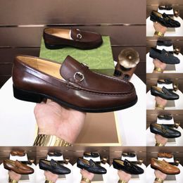 40Model Luxury Designer Dress Shoes Mens Genuine Leather Italian Wingtip Oxfords Monk Strap Buckle Brogue Business Wedding Formal for Men
