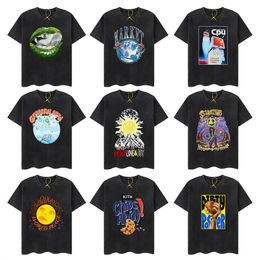 Mens T-Shirts Hip Hop Washed T Shirt Future Rapper Graphic Print Black T-Shirt Women Harajuku Vintage Tshirt Summer Short Sleeve