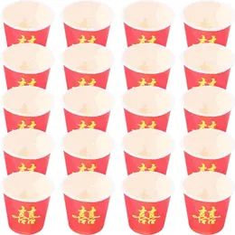 Wine Glasses Paper Cups Disposable Tea Coffee Cold Beverage Drinking Cup Bathroom Mouthwash Wedding Party