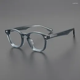 Sunglasses Frames Japanese Style Quality Acetate Square Glasses Frame For Men Women Optical Myopia Reading Prescription Lens Designer