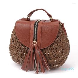 Shoulder Bags Women Woven Bag Beach Travel Satchel Lightweight Storage Crossbody Classic Handbag