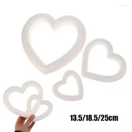 Party Decoration 13.5 18.5 25cm White Hollow Heart Foam Mould Craft Balls Valentine's Day Wedding Decor DIY Kids Favor