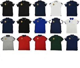 Men's T-Shirts European and American summer polos shirt men's short-sleeved casual Colour matching cotton plus size embroidered fashion T-shirt S-5XL T230615