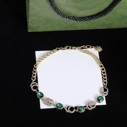 Collana di design Gioielli Bracciale con diamanti Collane con bastoncini colorati da donna Regali con pietre preziose di alta qualità