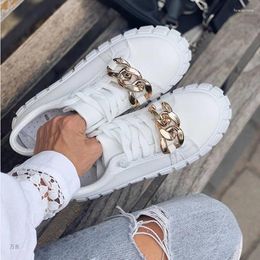 Casual Shoes Comemore Women Designer Flat Female 2024 Spring Autumn Metal White Ladies Chunky Sneakers Platforms Fashion Sneaker