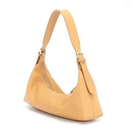 Totes 2024 Cow Leather Casual French Stick Underarm Shoulder Bag Female Retro Handbag